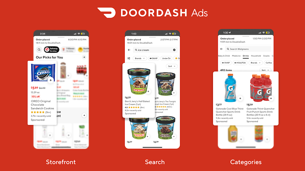 Snelgroeiende advertentietak van DoorDash: