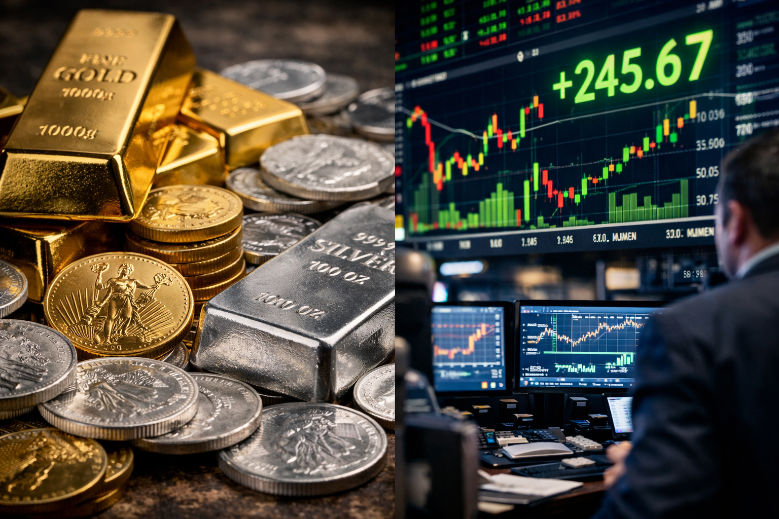 Beleggen in edelmetalen of aandelen?