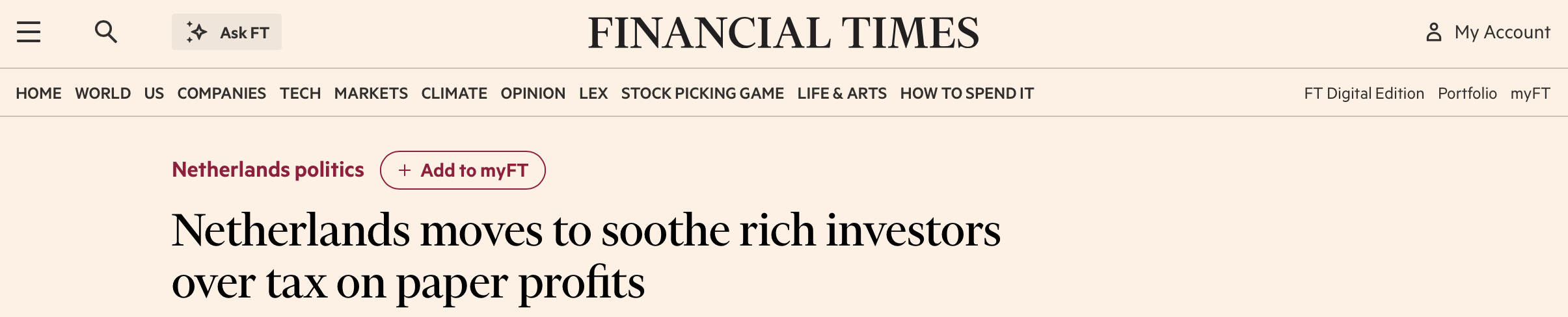 Kop financial times