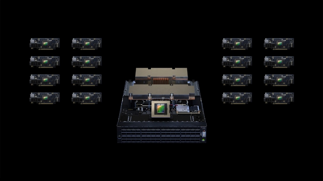 Nvidia AI-platform met compute, networking en systeemcomponenten